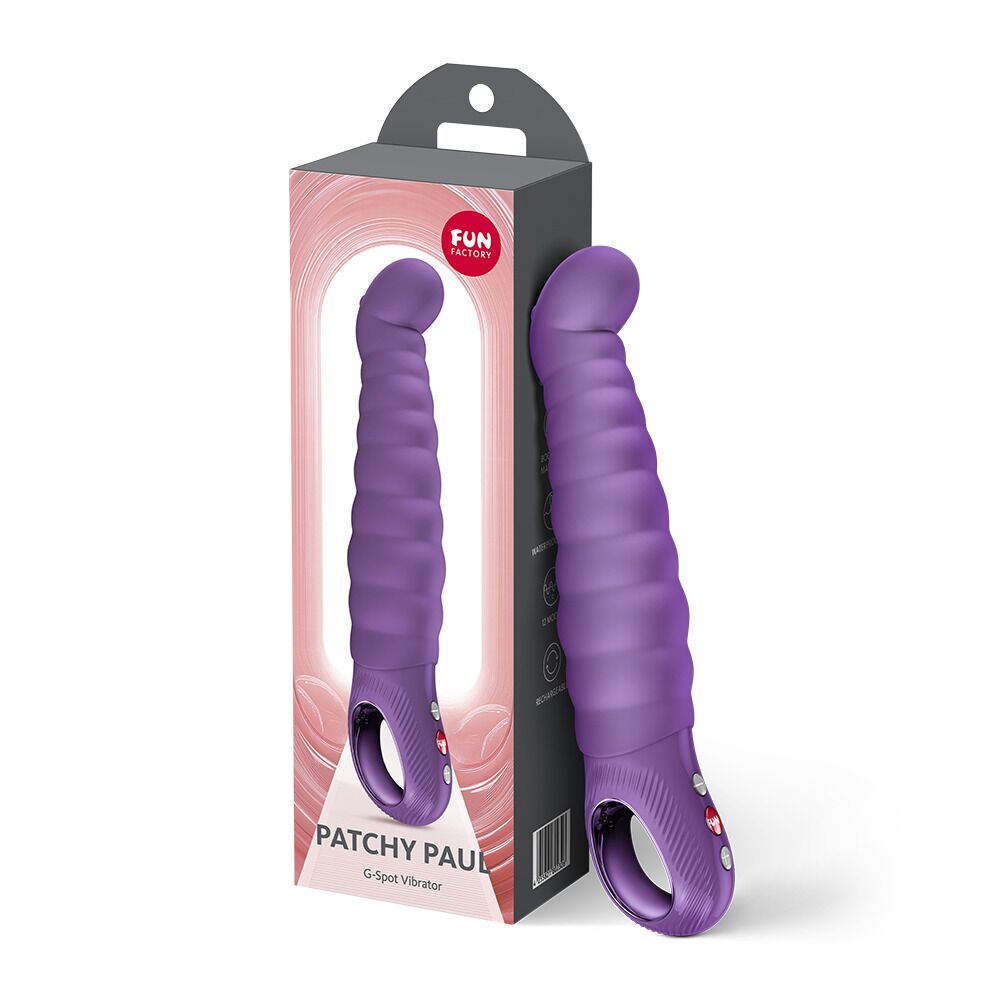Вибратор точки G Fun Factory PATCHY PAUL Dark Violet, гибкий, 12 режимов