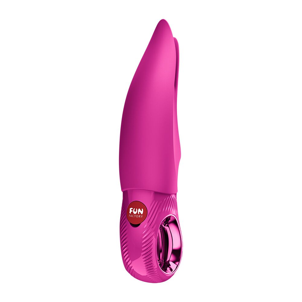 Вибратор для клитора Fun Factory VOLTA Magenta, гибкий двойной кончик