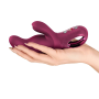 Вибратор-кролик Fun Factory MISS BI Wine Red, 2 независимых мотора, диаметр 4,2 см