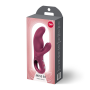 Вибратор-кролик Fun Factory MISS BI Wine Red, 2 независимых мотора, диаметр 4,2 см