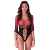 Бодистокинг Passion BS118 black/red