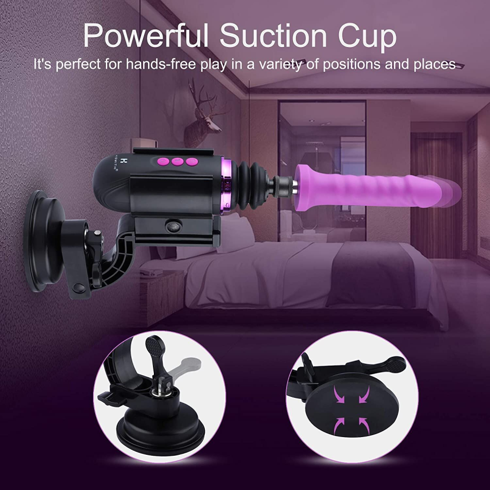 Мини секс-машина Hismith Mini Capsule Sex-Machine with Strong Suction Cup (мятая упаковка!!!)