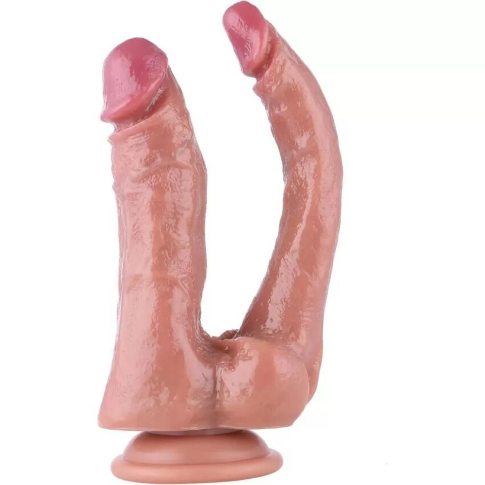 Двойной фаллоимитатор для секс-машин Hismith Double Penetrator, 9.25″ (мятая упаковка!!!)