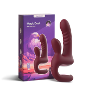 Смарт-пульсатор Magic Motion Magic Duet Bordeaux, 10 режимов пульсаций, 10 режимов вибрации