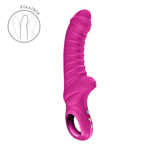 Вибратор для точки G Fun Factory TIGER Magenta, ребристый, подходит для анальной стимуляции
