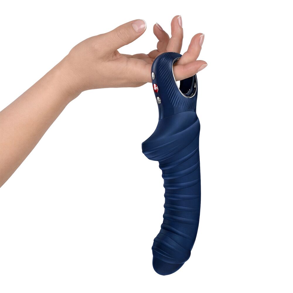 Вибратор для точки G Fun Factory TIGER Nightblue, ребристый, подходит для анальной стимуляции
