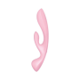Двусторонний вибратор-кролик Satisfyer Triple Oh Pink (мятая упаковка!!!)