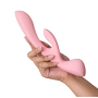 Двусторонний вибратор-кролик Satisfyer Triple Oh Pink (мятая упаковка!!!)