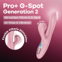 Вакуумный вибратор-кролик Satisfyer Pro+ G-Spot Generation 2 Pink (мятая упаковка!!!)