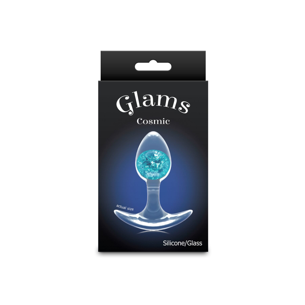 Анальная пробка NS Novelties Cosmic Glams - Small - Blue