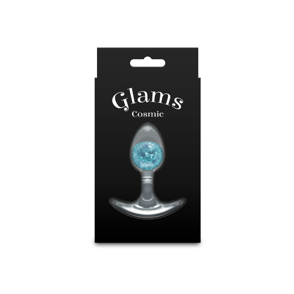 Анальная пробка NS Novelties Cosmic Glams - Small - Blue