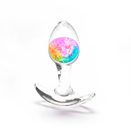 Анальная пробка NS Novelties Cosmic Glams - Small - Rainbow
