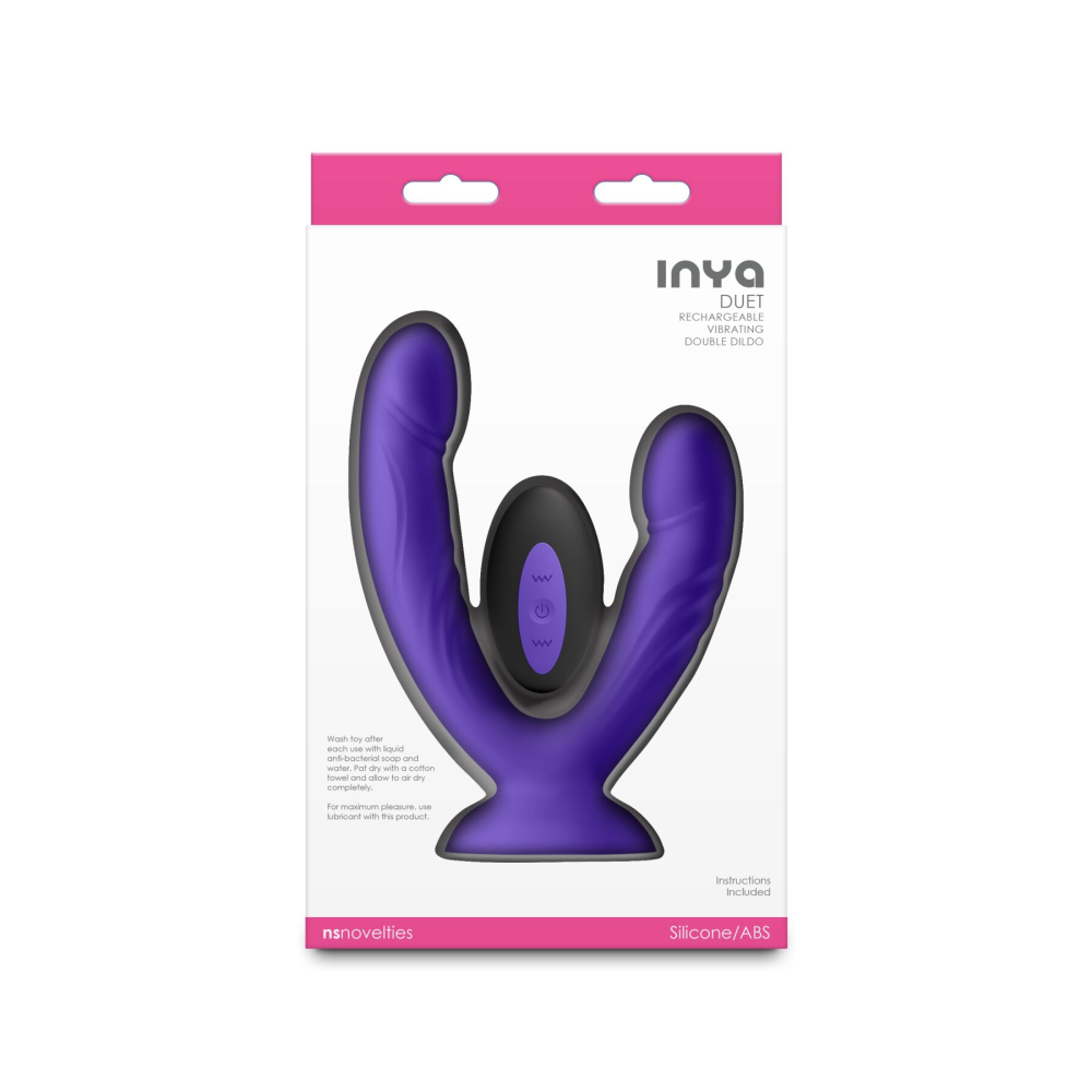 Двойной дилдо с вибрацией NS Novelties INYA - Duet - Purple