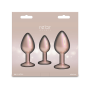 Набор анальных пробок NS Novelties Rear Assets - Trainer Kit - Iridescent Champagne - Clear Gem