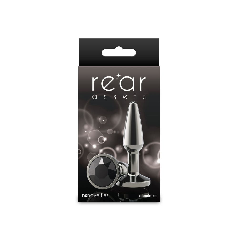 Анальная пробка NS Novelties Rear Assets - Tapered - Small - Gunmetal - Black