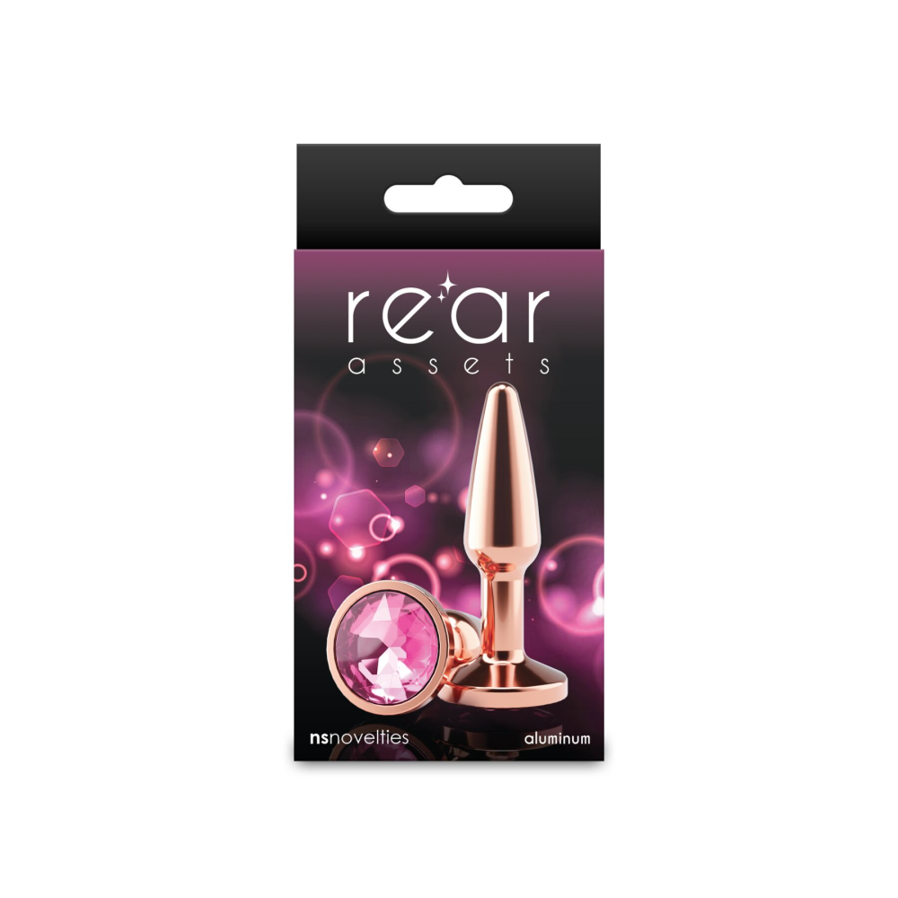 Анальная пробка NS Novelties Rear Assets - Tapered - Small - Rose Gold - Pink