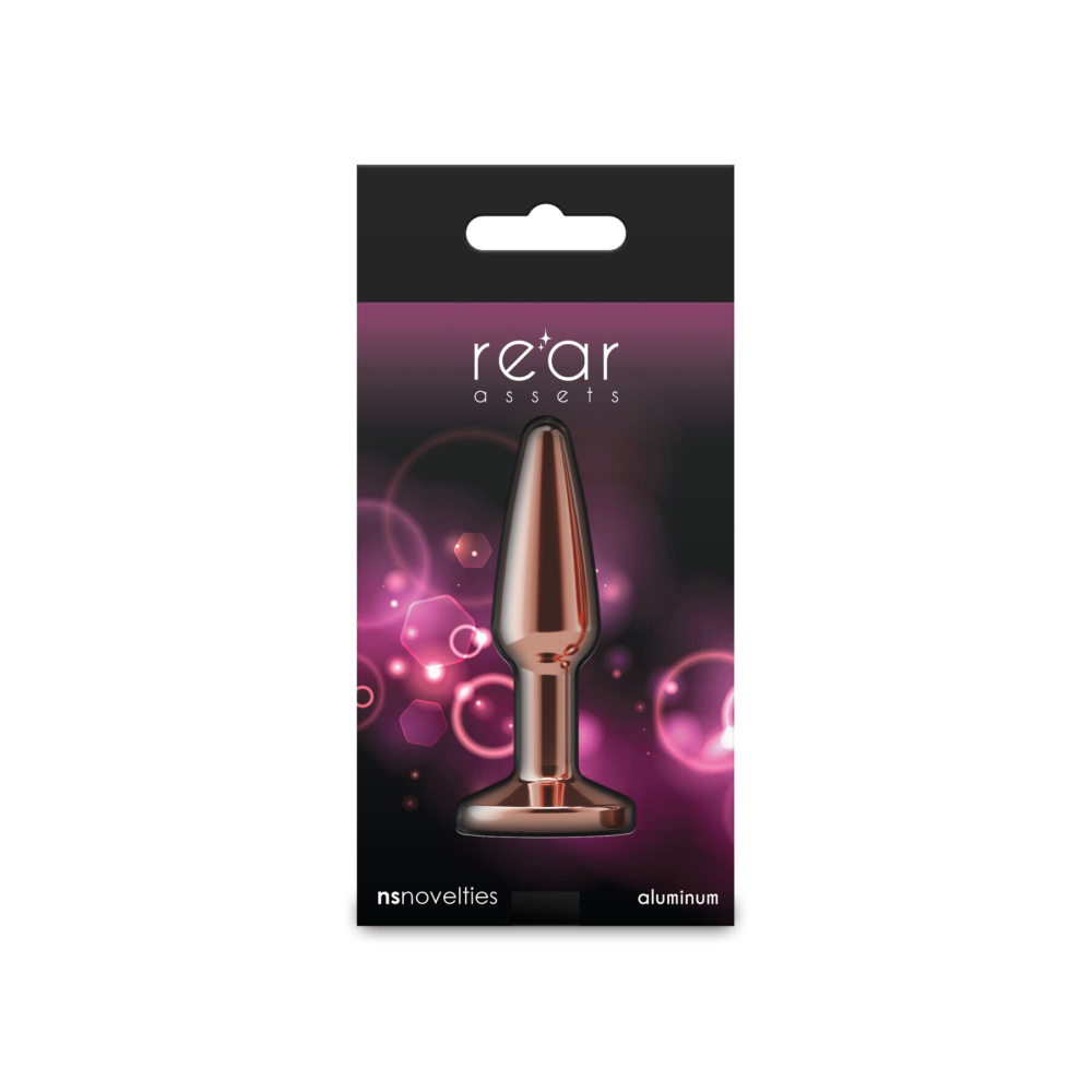 Анальная пробка NS Novelties Rear Assets - Tapered - Small - Rose Gold - Pink