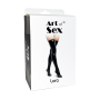 Сексуальные виниловые чулки Art of Sex - Lora, размер M, с эффектом голограммы