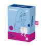Набор менструальных чаш Satisfyer Feel Secure (transparent), 15мл и 20мл, мешочек для хранения
