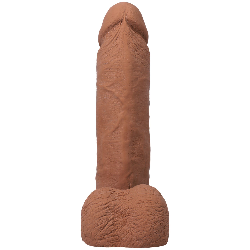 Фаллоимитатор Doc Johnson The Realistic Cock ULTRASKYN - 8 Inch with Balls Caramel
