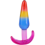 Набор анальных пробок Doc Johnson Crystal Jellies - Anal Trainer Set - Rainbow