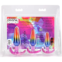 Набор анальных пробок Doc Johnson Crystal Jellies - Anal Trainer Set - Rainbow