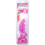 Фэнтезийный фаллоимитатор Doc Johnson Crystal Jellies - Invader Dong 8.5 Inch - Purple