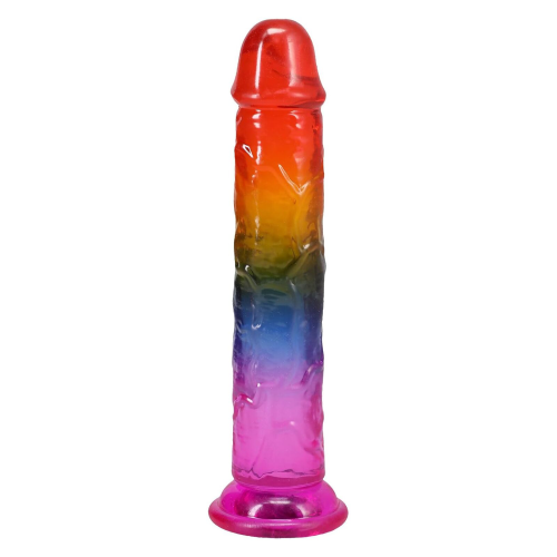 Дилдо Doc Johnson Crystal Jellies - 7.5 Inch Dong - Rainbow Дилдо Doc Johnson Crystal Jellies - 7.5 Inch Dong - Rainbow
