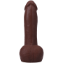 Фаллоимитатор Doc Johnson The Realistic Cock ULTRASKYN - 7 Inch with Balls Chocolate