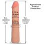 Фаллоимитатор Doc Johnson The Realistic Cock ULTRASKYN - 9 Inch Vanilla