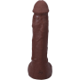 Кончающий фаллоимитатор Doc Johnson The Realistic Cock ULTRASKYN - Squirting 9,5 Inch Chocolate