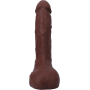 Кончающий фаллоимитатор Doc Johnson The Realistic Cock ULTRASKYN - Squirting 9,5 Inch Chocolate
