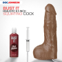 Кончающий фаллоимитатор Doc Johnson The Realistic Cock ULTRASKYN - Squirting 9,5 Inch Caramel