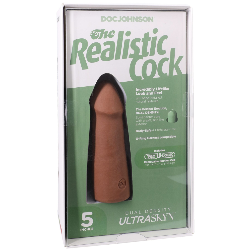 Фаллоимитатор Doc Johnson The Realistic Cock ULTRASKYN - 5 Inch Caramel