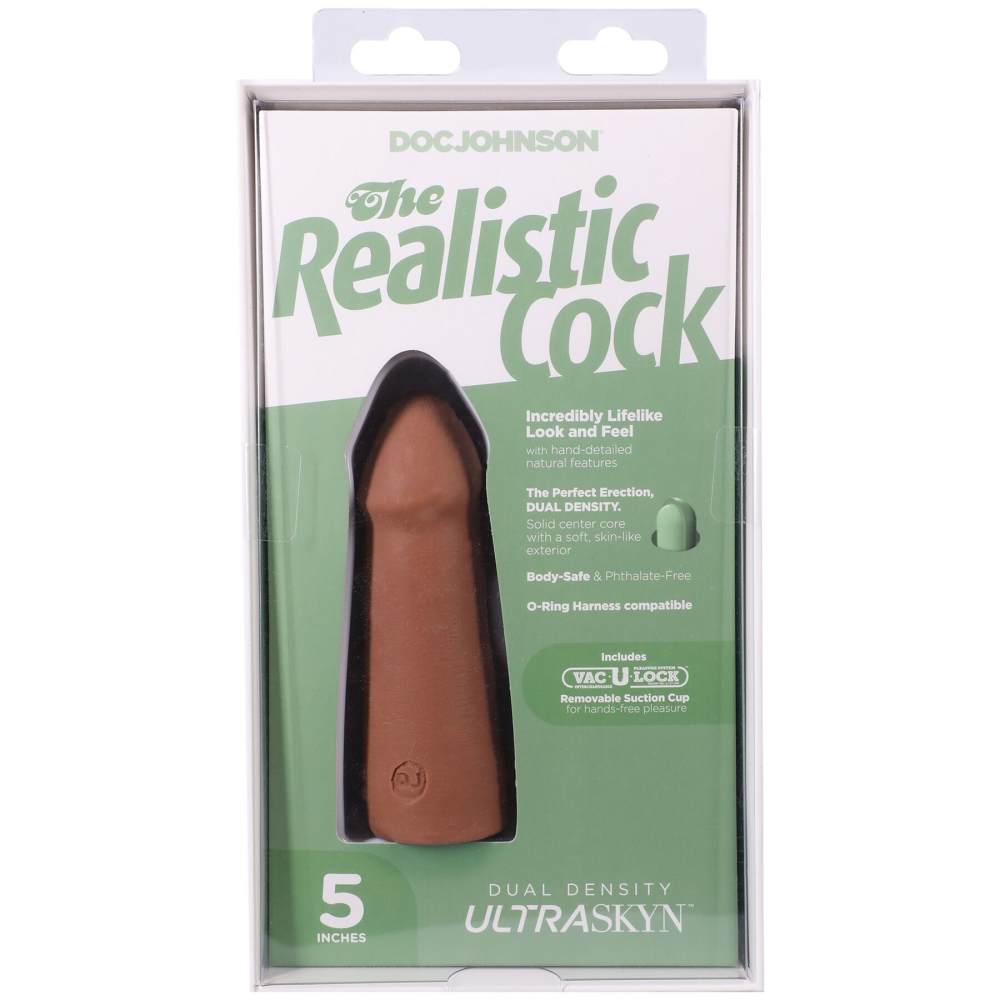 Фаллоимитатор Doc Johnson The Realistic Cock ULTRASKYN - 5 Inch Caramel