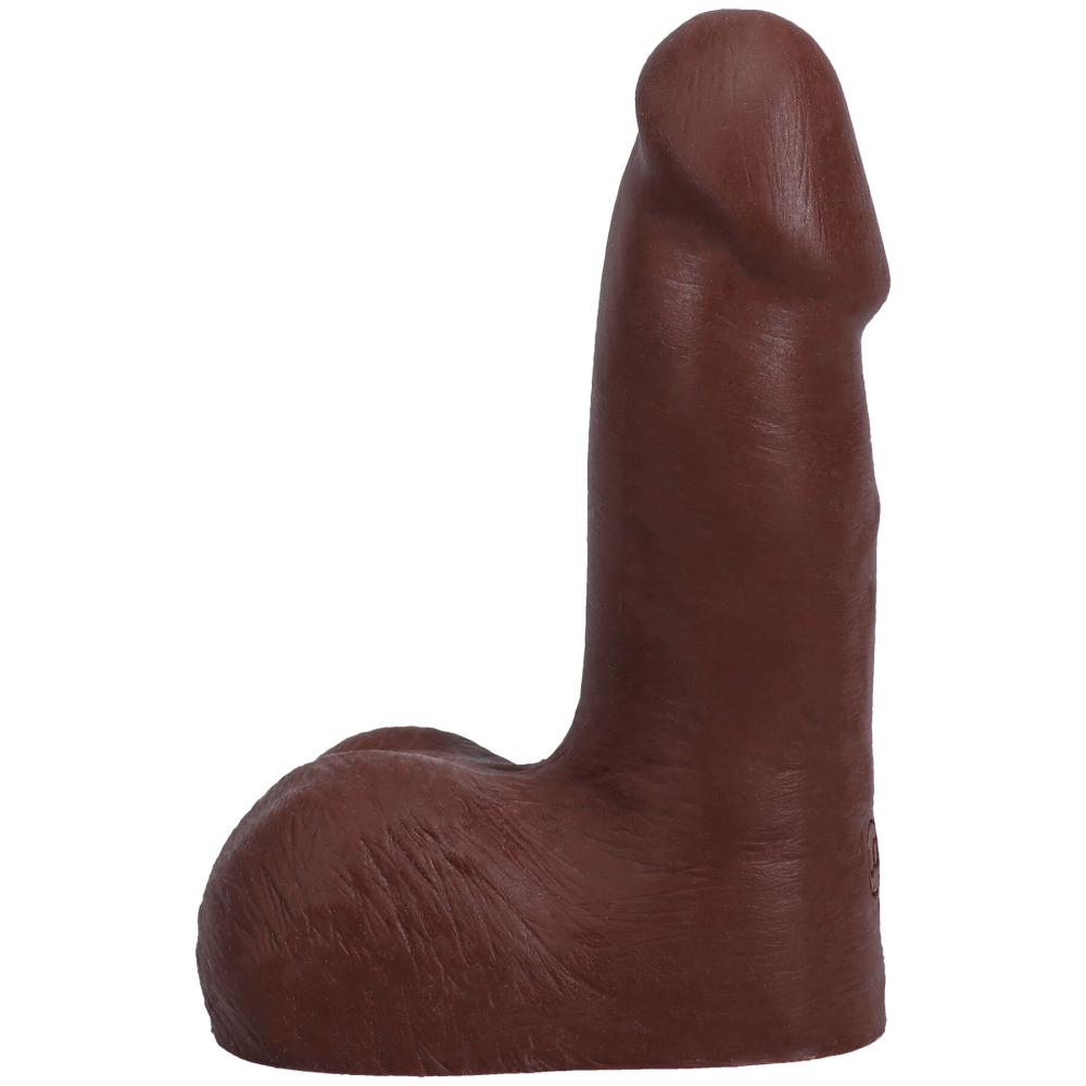 Фаллоимитатор Doc Johnson The Realistic Cock ULTRASKYN - 5 Inch with Balls Chocolate