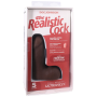 Фаллоимитатор Doc Johnson The Realistic Cock ULTRASKYN - 5 Inch with Balls Chocolate