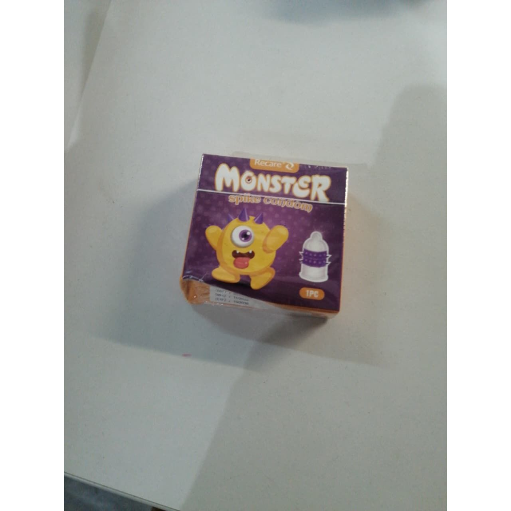 Насадка на член Recare Yellow Monster Spike Condom (мятая упаковка!!!)