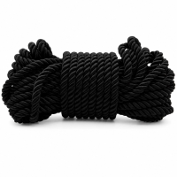 Веревка для бондажа DS Fetish шелковая, черная, 10 м