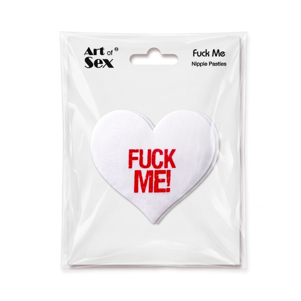 Пестис-сердечки Art of Sex - Fuck me, белый