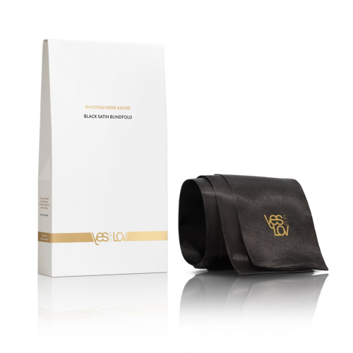 Сатиновая повязка на глаза YESforLOV BLACK SATIN BLINDFOLD (мятая упаковка!!!) Сатиновая повязка на глаза YESforLOV BLACK SATIN BLINDFOLD (мятая упаковка!!!)