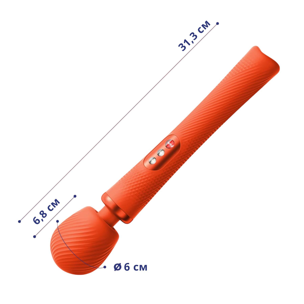 Вибромассажер Fun Factory VIM Vibrating Wand sunrise orange (мятая упаковка!!!)