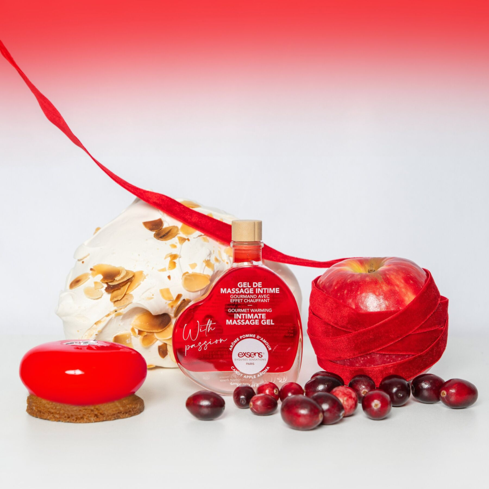Распродажа!!! Массажный гель EXSENS With Passion Candy Apple 50 мл (срок 04.2027)
