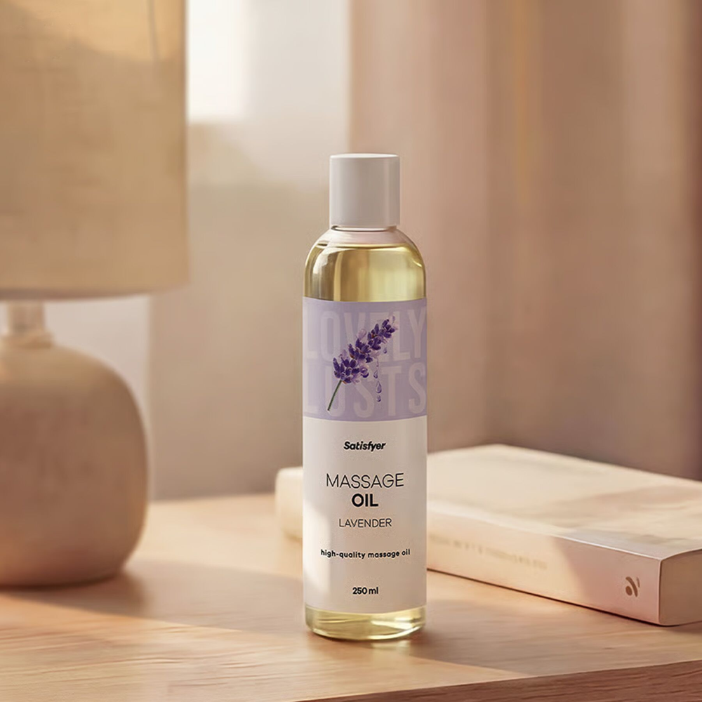 Распродажа!!! Массажное масло Satisfyer Massage Oil Lavender 250 мл (срок 30.04.2027)