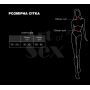Женская портупея с шипами Art of Sex - Milana, экокожа, размер XS-2XL, цвет белый