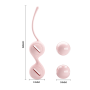 Вагинальные шарики Pretty Love Kegel Tighten розовые, 16.3 х 3.3 см