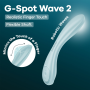 Вибратор Satisfyer G-Spot Wave 2 Ice Blue, имитирует прикосновение пальца