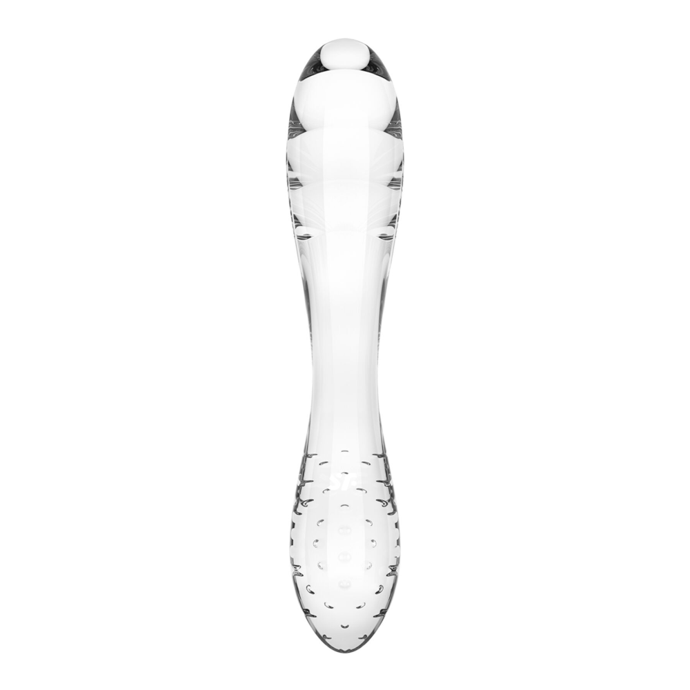 Двусторонний стеклянный дилдо Satisfyer Dazzling Crystal 1 Transparent (мятая упаковка!!!)