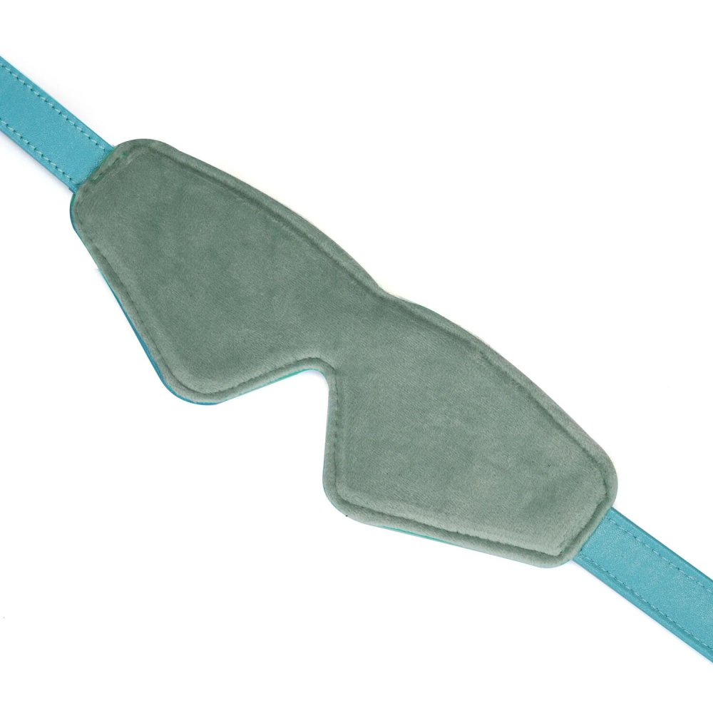 Маска на глаза Liebe Seele Blue Lamb Leather Blindfold with Velvet Lining