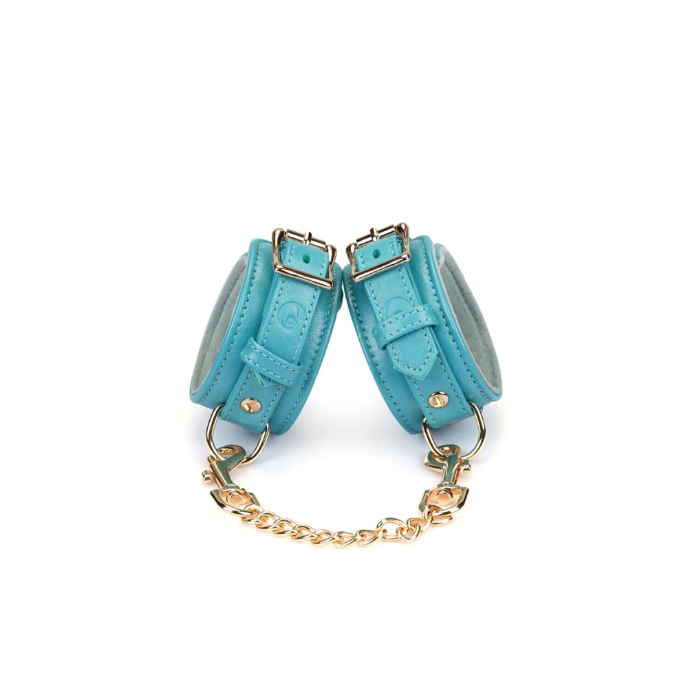 Наручники Liebe Seele Blue Lamb leather Wrist Cuffs with Velvet Lining